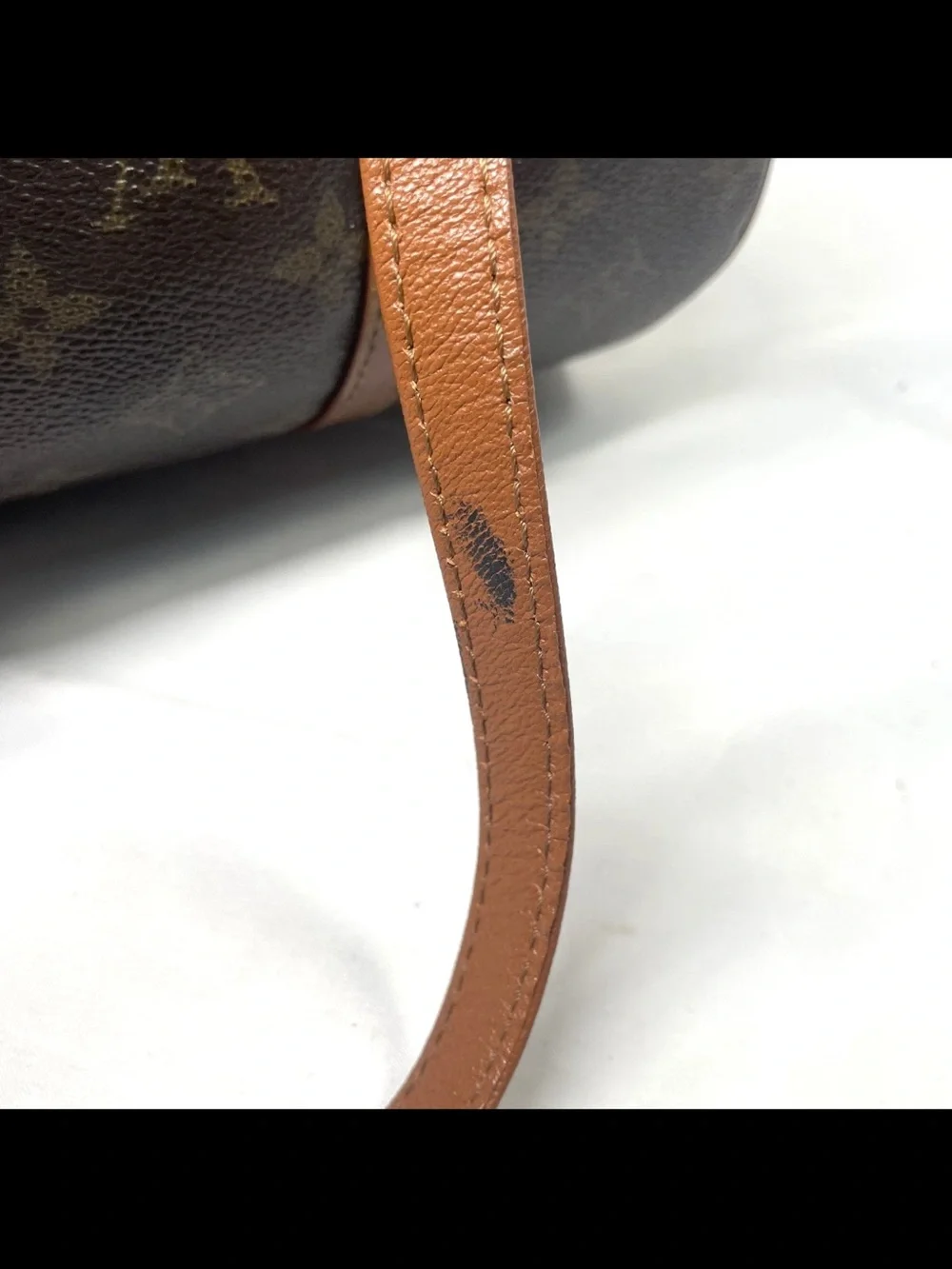 Louis Vuitton Monogram Brown & Tan Shoulder Barrel Bag with Pouch